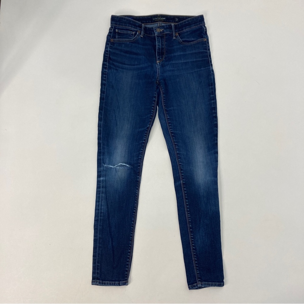 Lucky Brand Ava Skinny Distressed Ripped Jeans Womens Size 4/27
